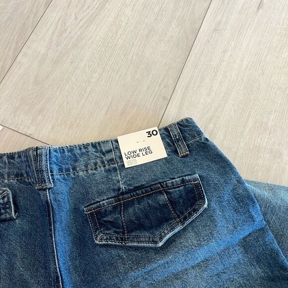 Forever 21 women low rise wide leg jeans size 30 - Picture 8 of 10